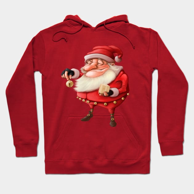 Santa's Bell Hoodie by JORDYGRAPH